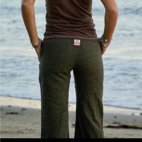 Teal Marcel Hemp Pants - Picture 6 of 11